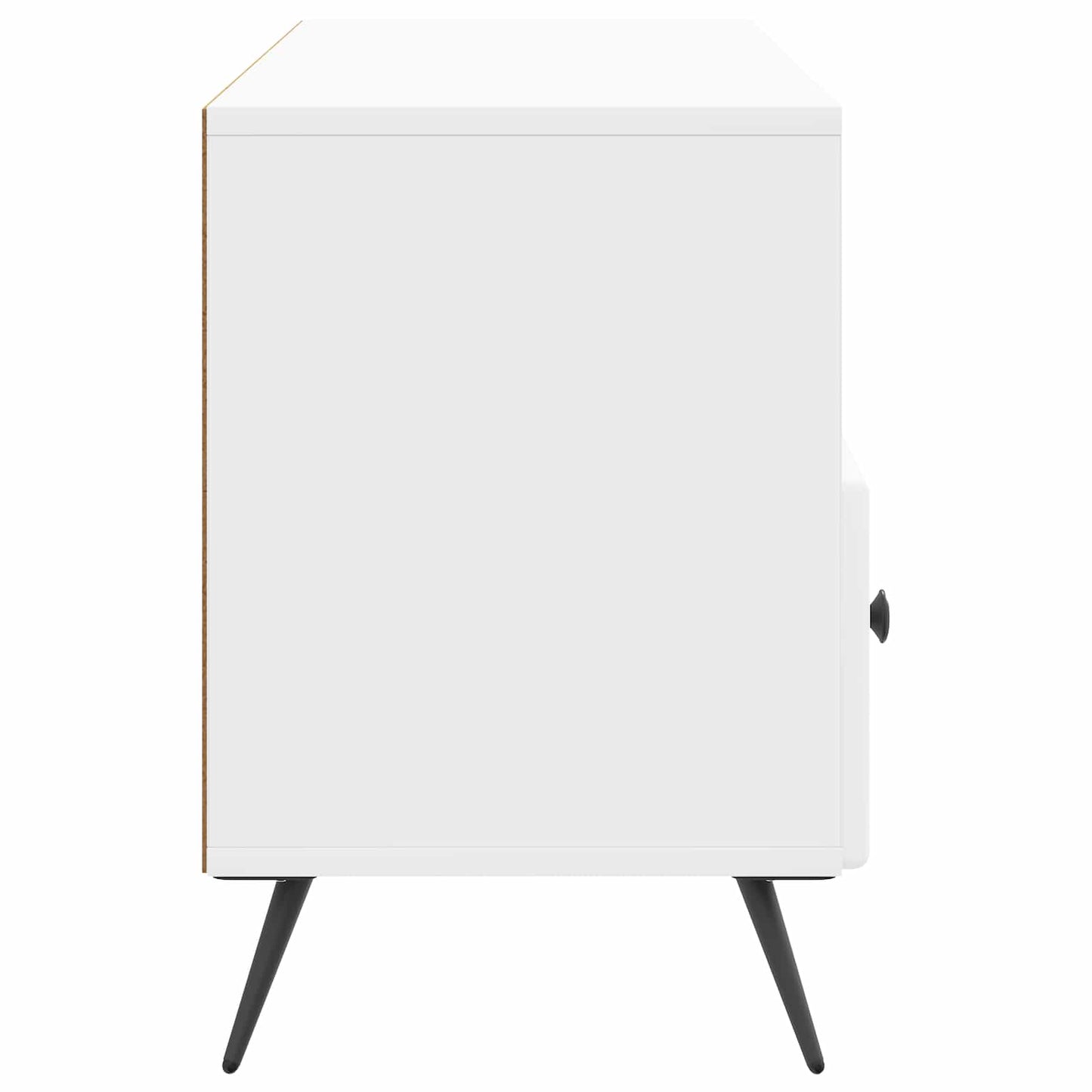 TV-Schränk Hochglanz Weiß 102 x 34,5 x 50 cm Holzwerkstoff