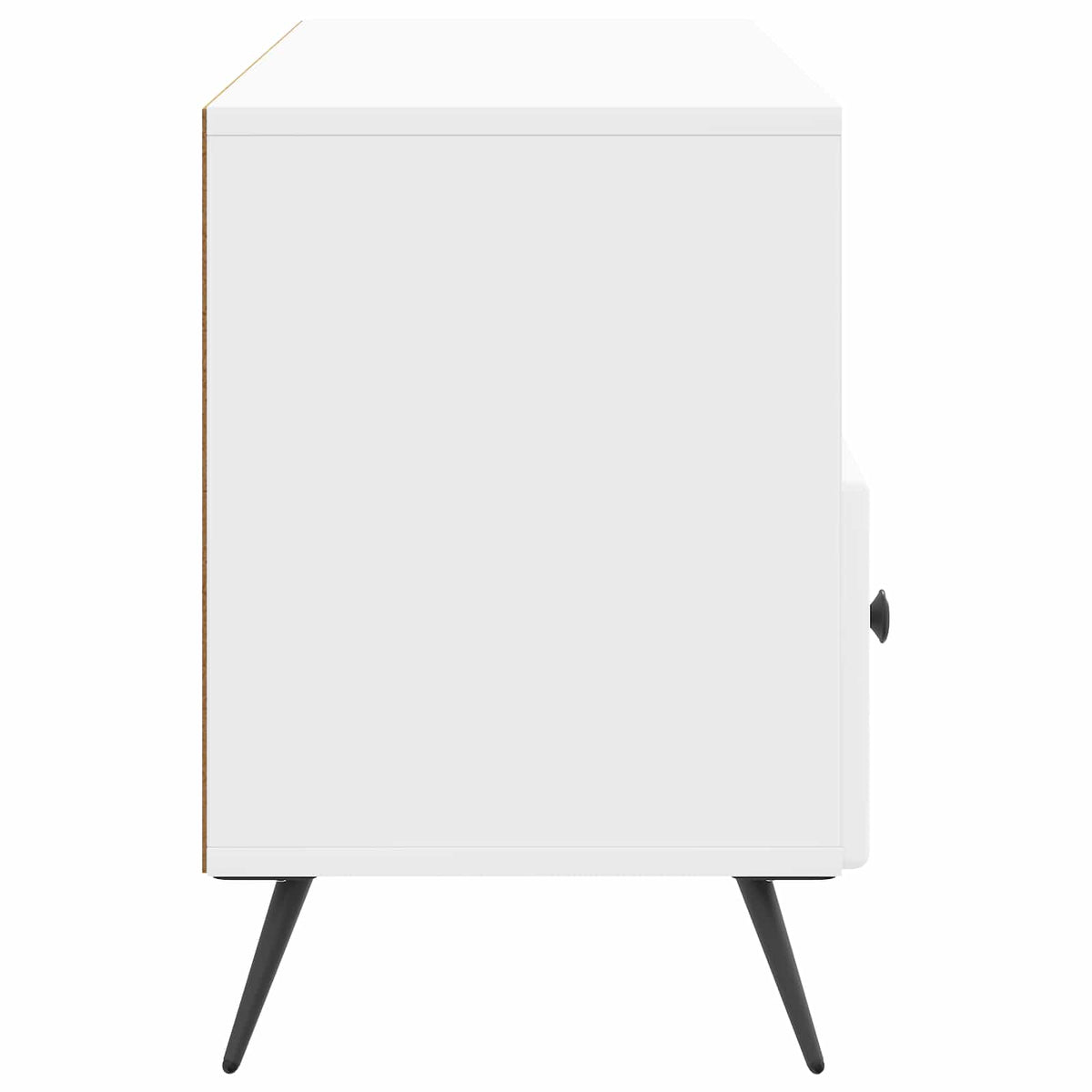 TV-Schränk Hochglanz Weiß 102 x 34,5 x 50 cm Holzwerkstoff