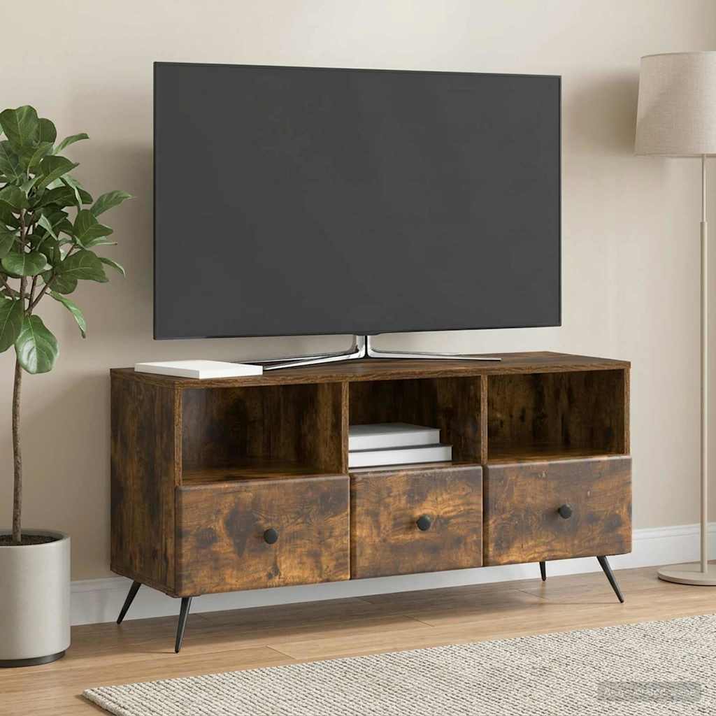 TV-Schränk Geräucherte Eiche 102 x 34,5 x 50 cm Holzwerkstoff