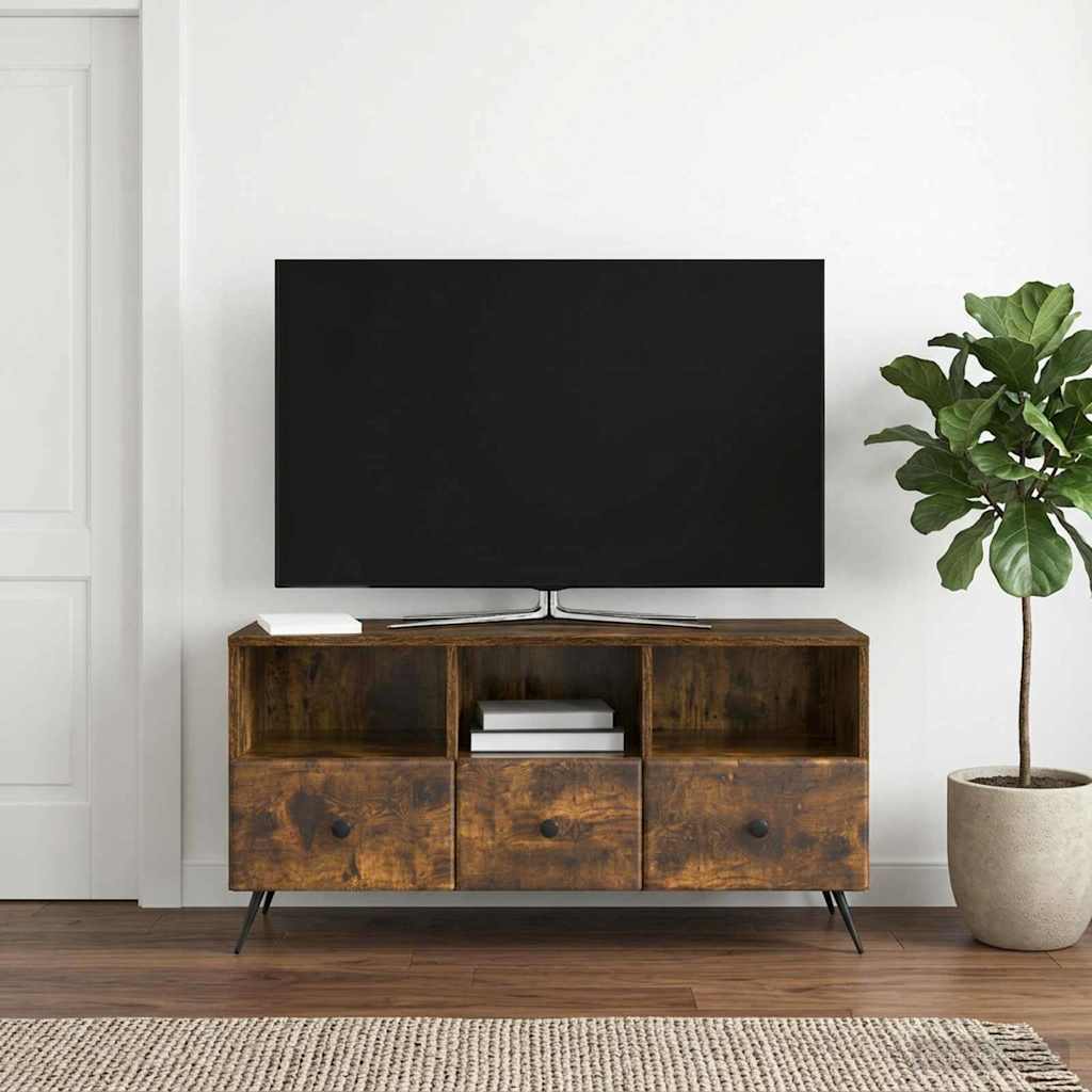 TV-Schränk Geräucherte Eiche 102 x 34,5 x 50 cm Holzwerkstoff