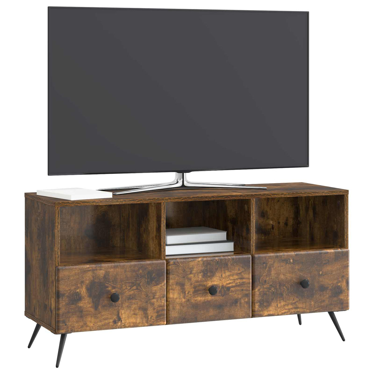 TV-Schränk Geräucherte Eiche 102 x 34,5 x 50 cm Holzwerkstoff