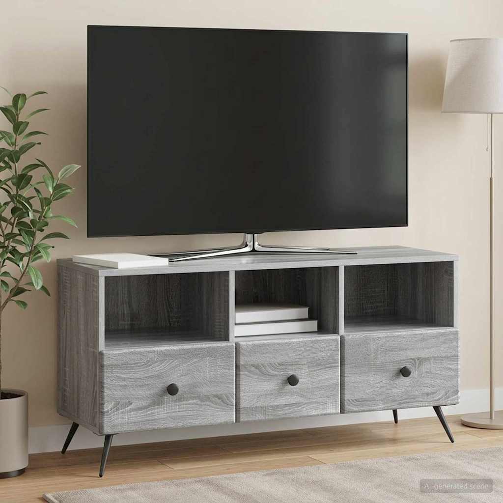TV-Schränk Graues Sonoma 102 x 34,5 x 50 cm Holzwerkstoff