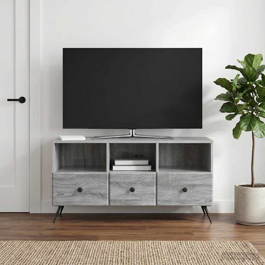 TV-Schränk Graues Sonoma 102 x 34,5 x 50 cm Holzwerkstoff