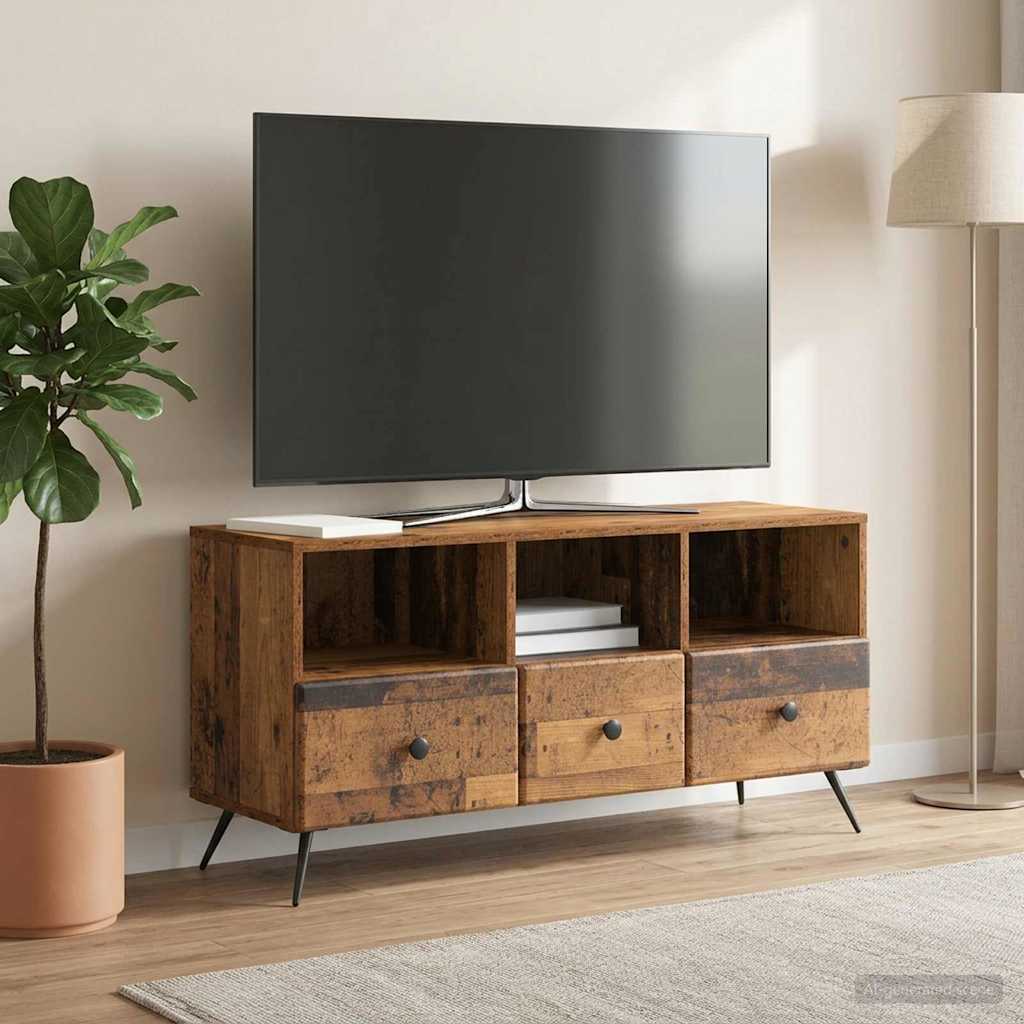 TV-Schränk Altholz 102 x 34,5 x 50 cm Holzwerkstoff