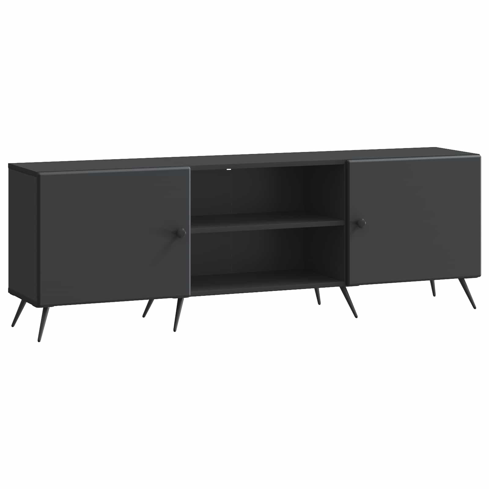 TV-Schränk 150 x 31 x 50 cm Schwarz Holzwerkstoff