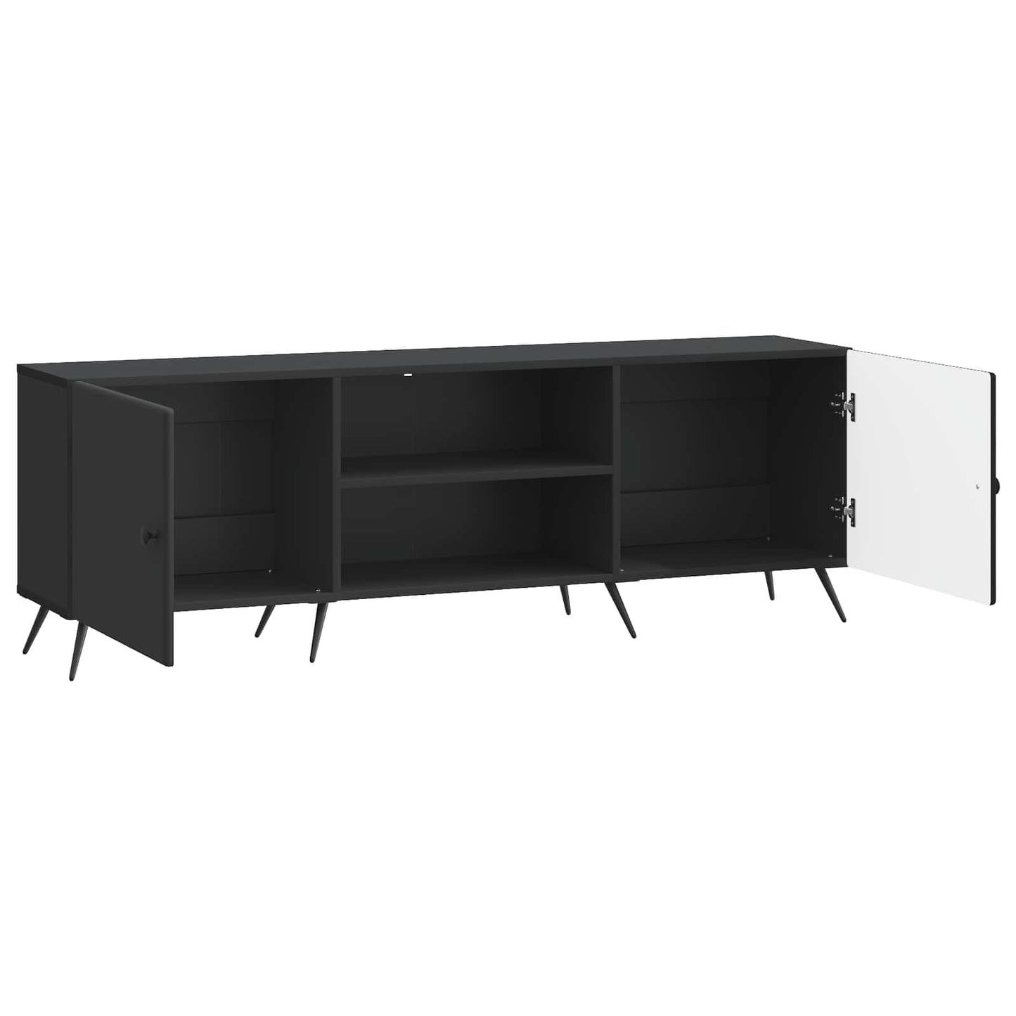 TV-Schränk 150 x 31 x 50 cm Schwarz Holzwerkstoff