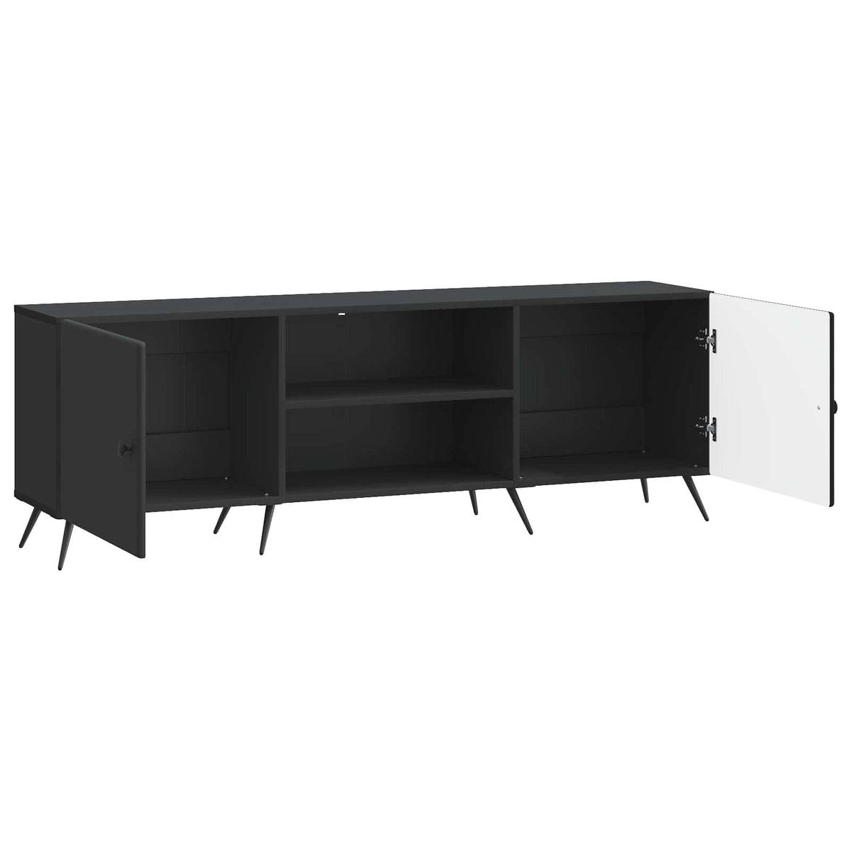 TV-Schränk 150 x 31 x 50 cm Schwarz Holzwerkstoff