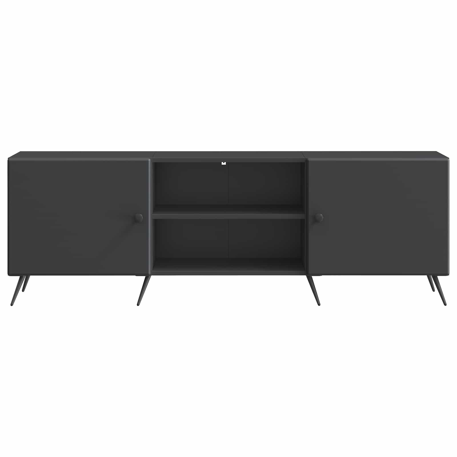 TV-Schränk 150 x 31 x 50 cm Schwarz Holzwerkstoff