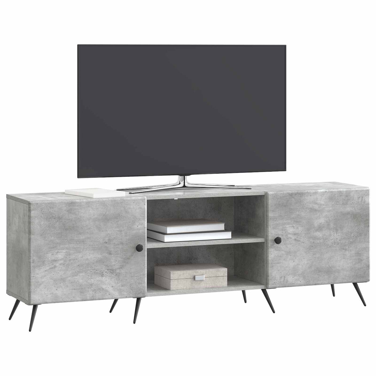 TV-Schränk 150 x 31 x 50 cm Betongrau Holzwerkstoff