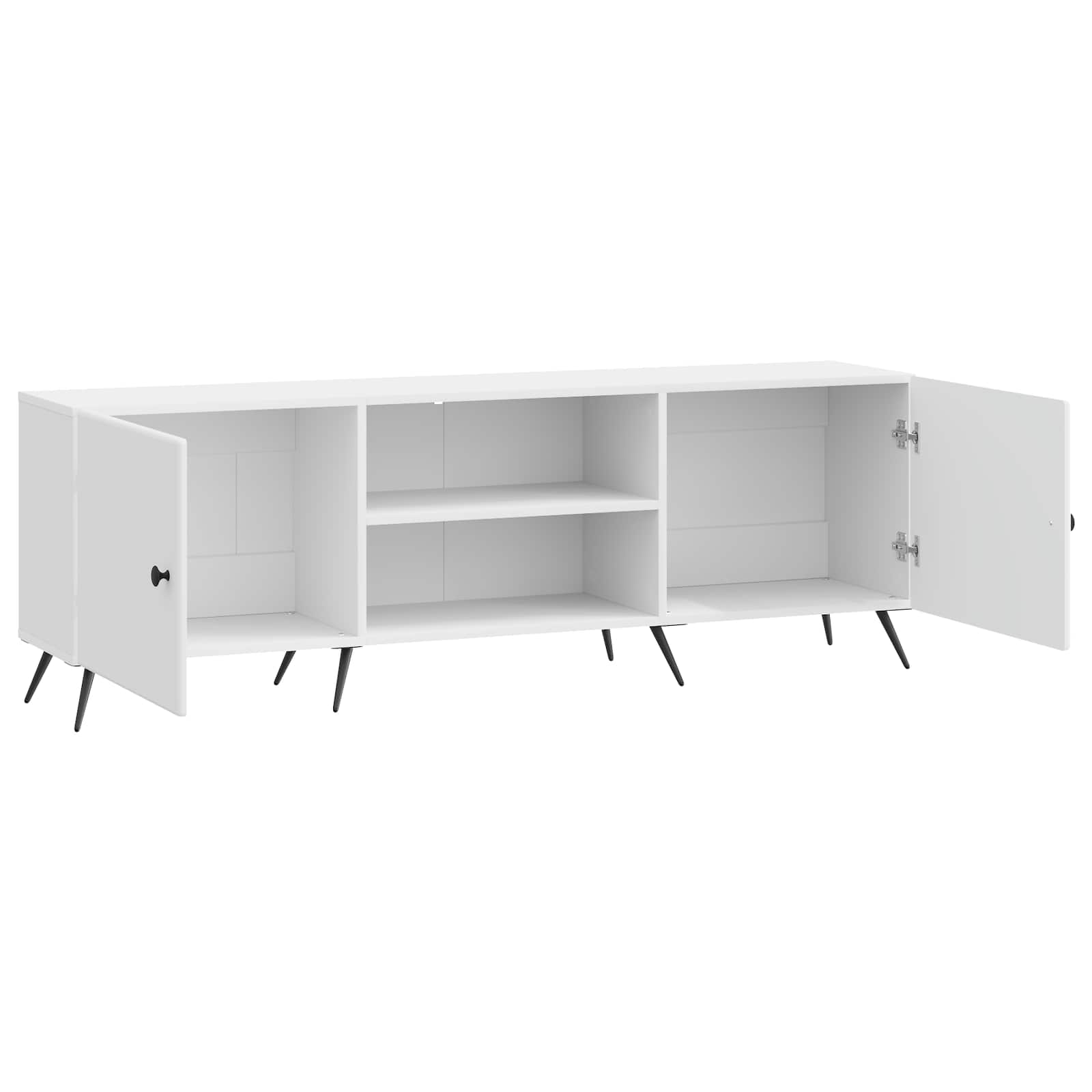 TV-Schränk 150 x 31 x 50 cm Hochglanz Weiß Holzwerkstoff