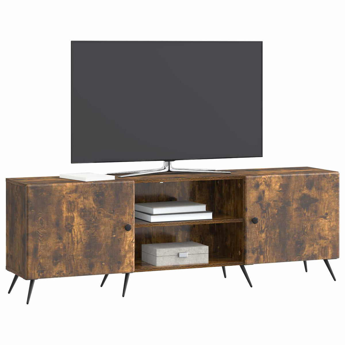 TV-Schränk 150 x 31 x 50 cm Räuchereiche Holzwerkstoff