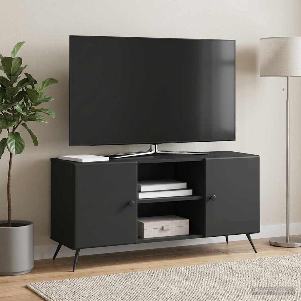 TV-Schränk 102 x 34,5 x 50 cm Schwarz Holzwerkstoff