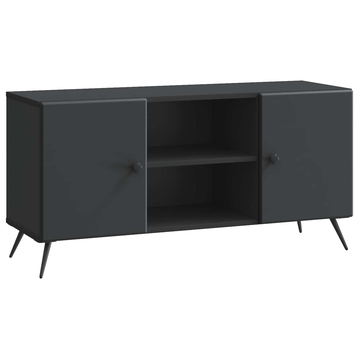 TV-Schränk 102 x 34,5 x 50 cm Schwarz Holzwerkstoff
