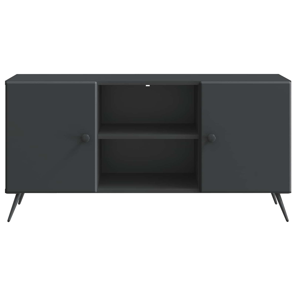 TV-Schränk 102 x 34,5 x 50 cm Schwarz Holzwerkstoff