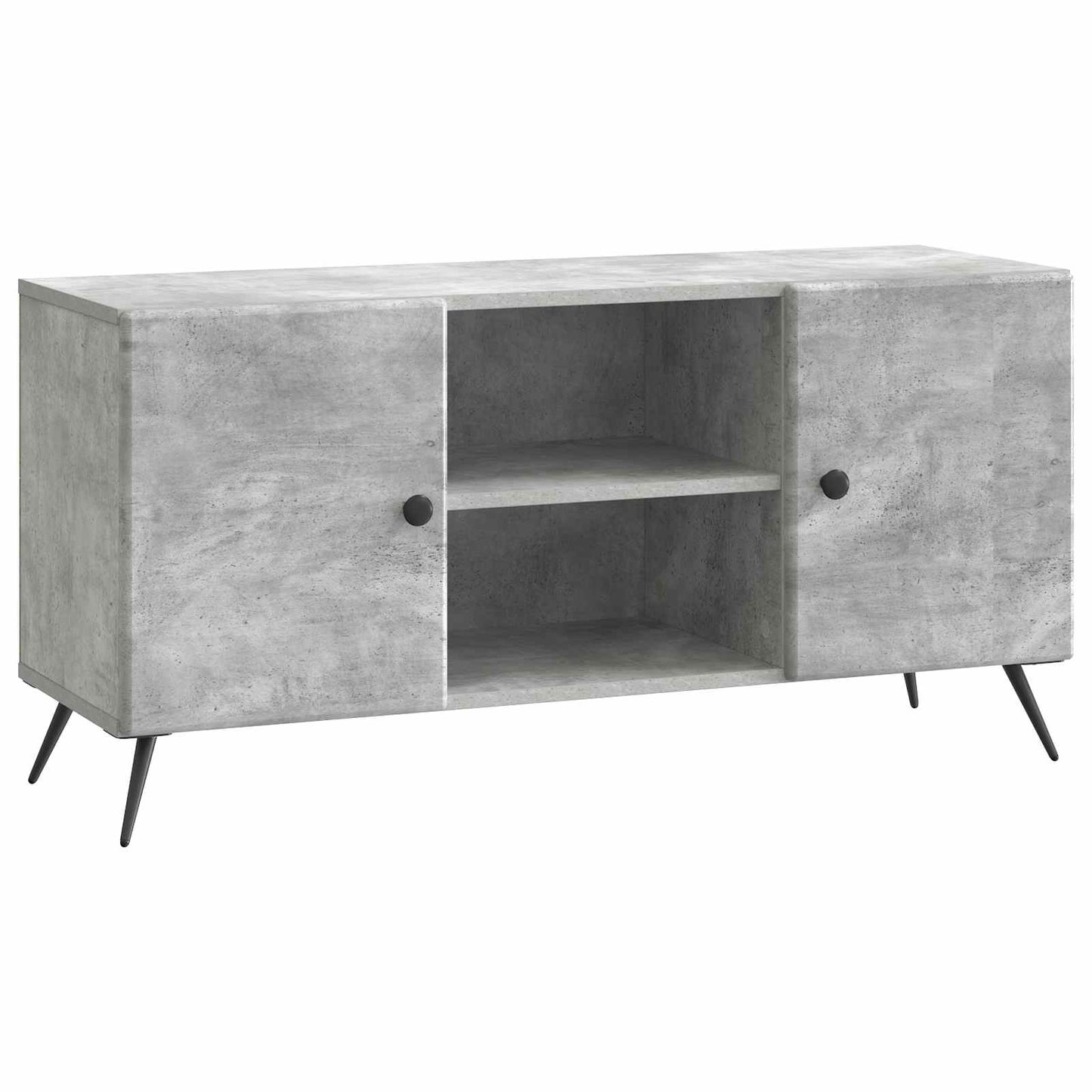 TV-Schränk 102 x 34,5 x 50 cm Betongrau Holzwerkstoff