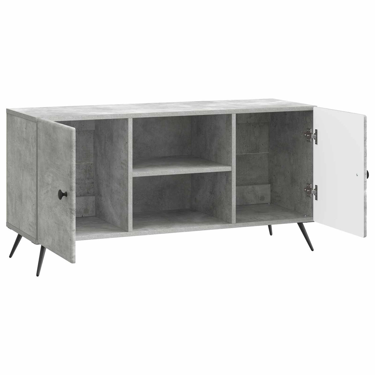 TV-Schränk 102 x 34,5 x 50 cm Betongrau Holzwerkstoff
