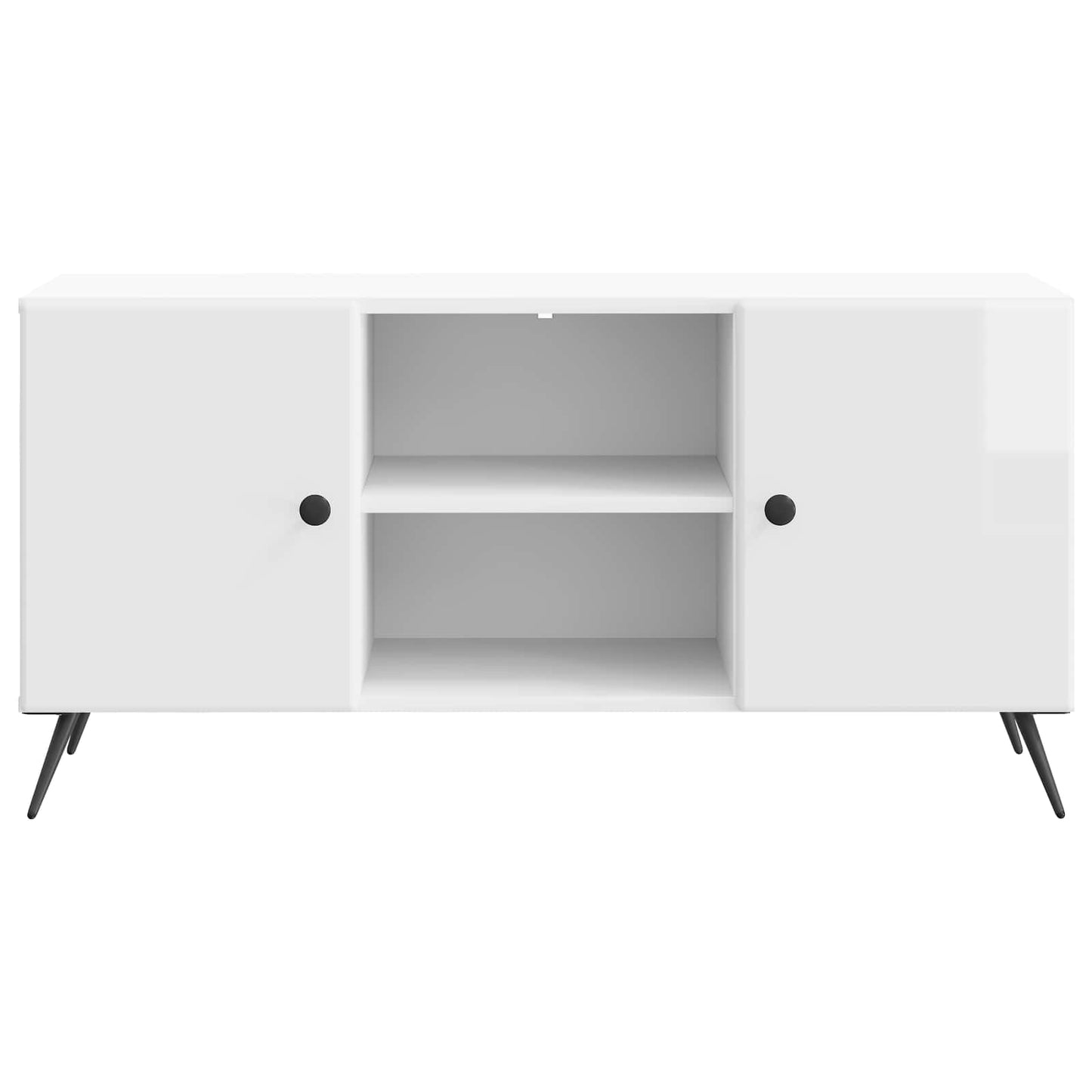 TV-Schränk 102 x 34,5 x 50 cm Hochglanz Weiß Holzwerkstoff