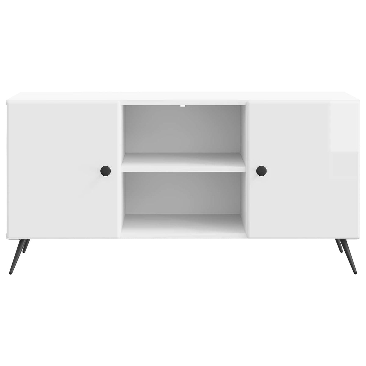 TV-Schränk 102 x 34,5 x 50 cm Hochglanz Weiß Holzwerkstoff