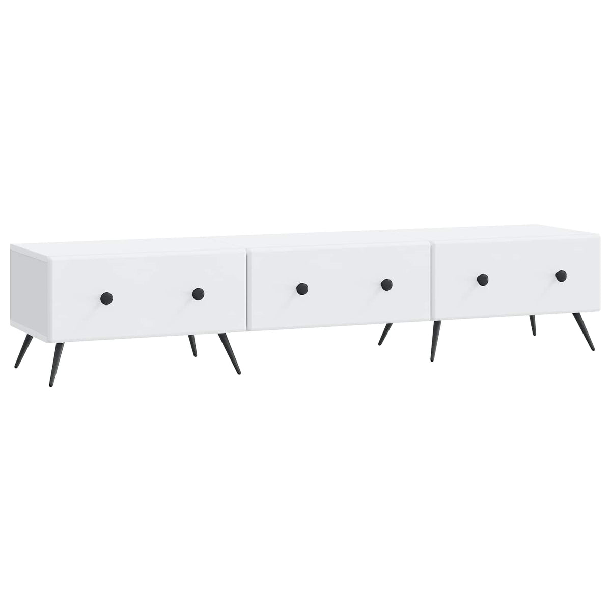 TV-Schränk mit Schubladen Weiß 147 x 34,5 x 30 cm Holzwerkstoff