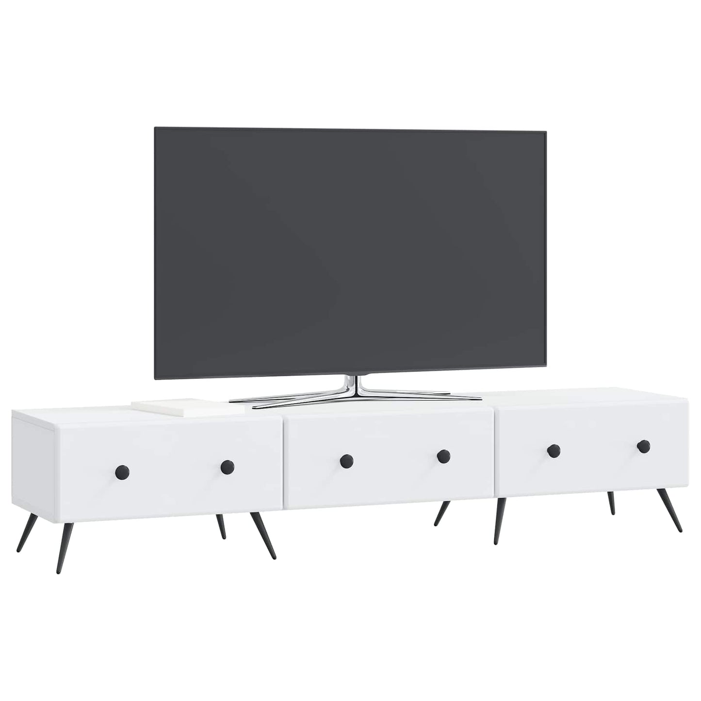 TV-Schränk mit Schubladen Weiß 147 x 34,5 x 30 cm Holzwerkstoff