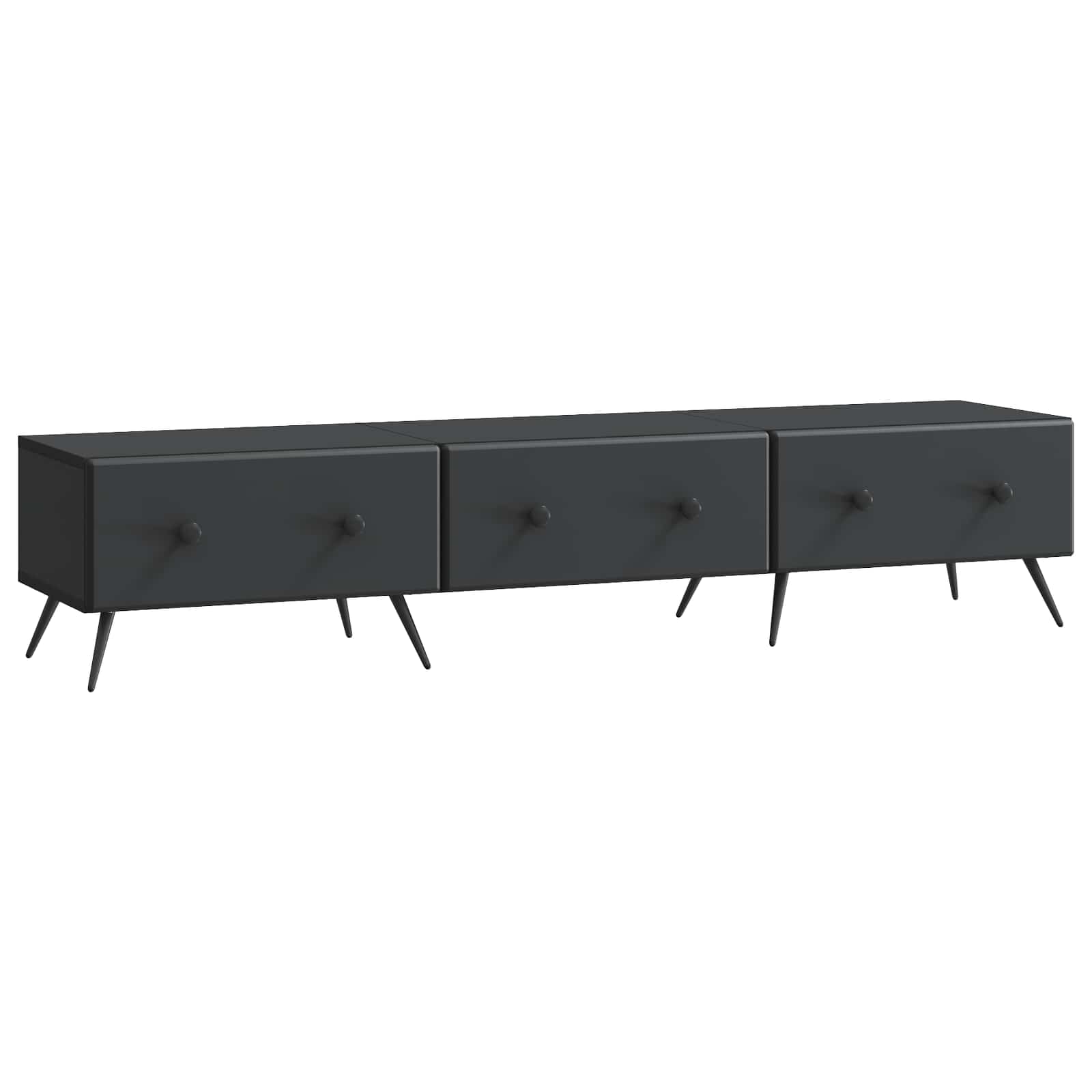 TV-Schränk Schwarz 147 x 34,5 x 30 cm Holzwerkstoff