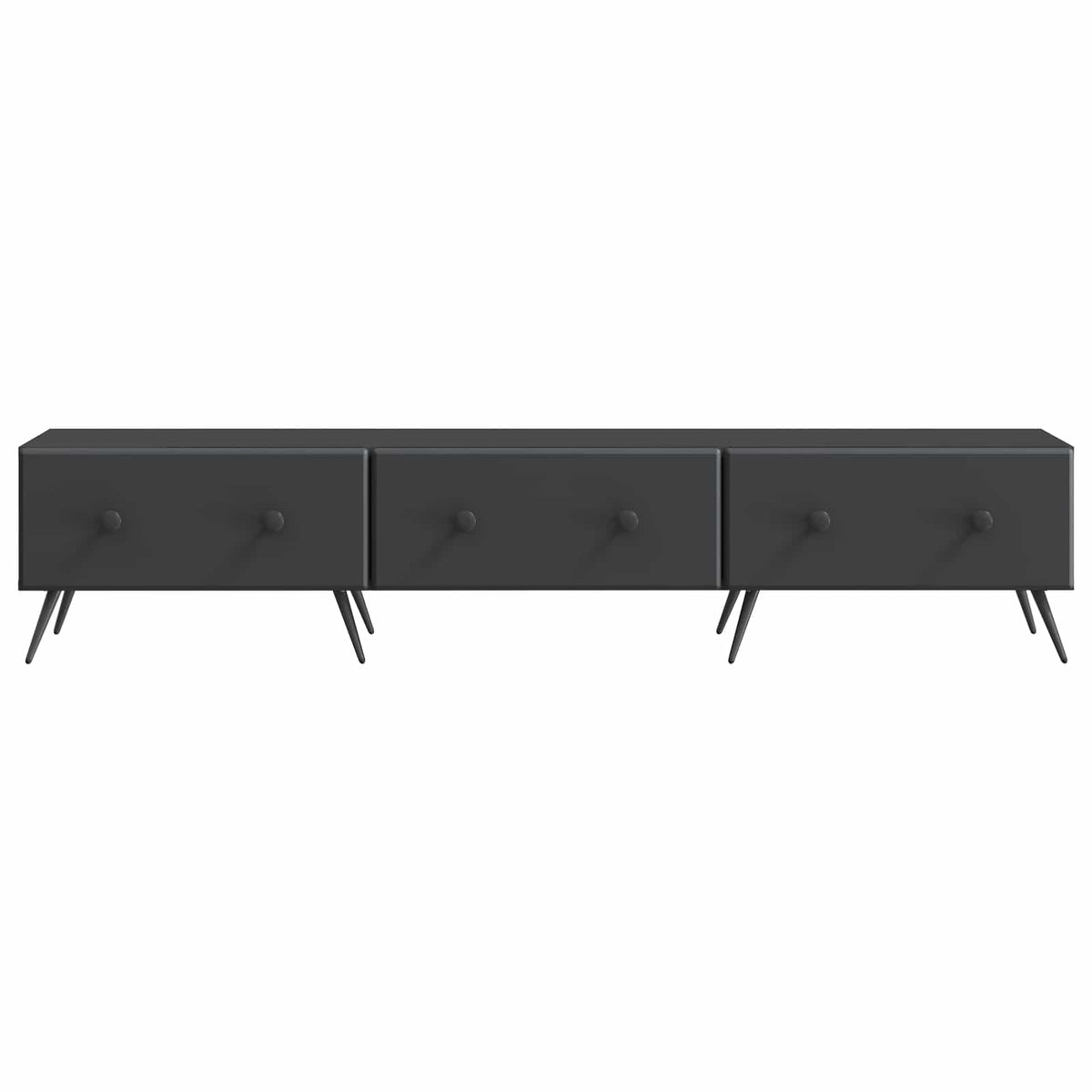 TV-Schränk Schwarz 147 x 34,5 x 30 cm Holzwerkstoff