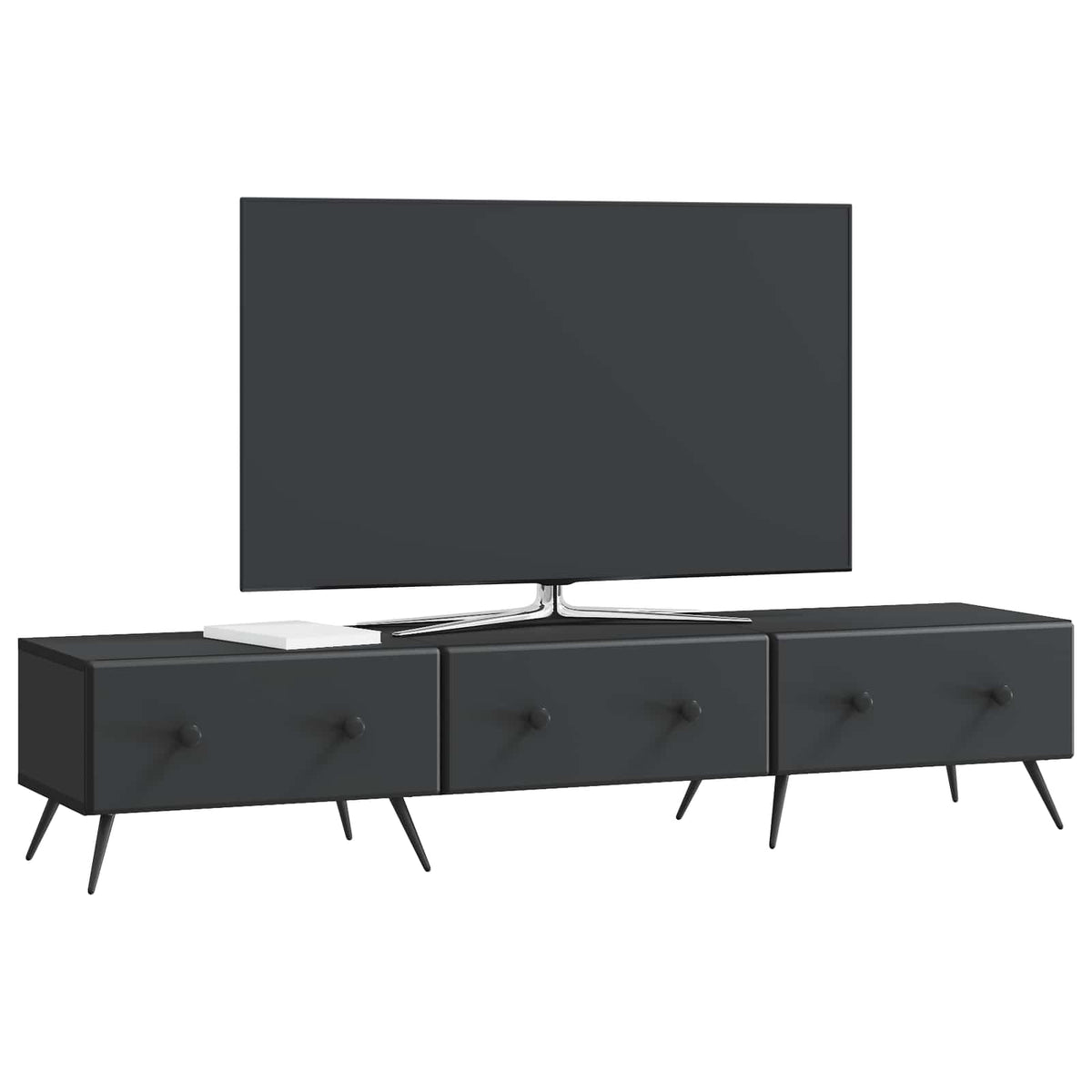 TV-Schränk Schwarz 147 x 34,5 x 30 cm Holzwerkstoff