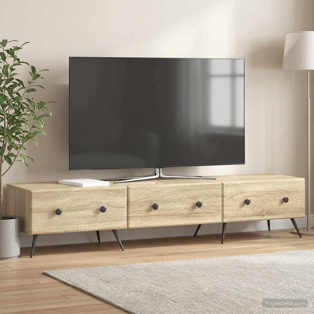 TV-Schränk Sonoma-Eiche 147 x 34,5 x 30 cm Holzwerkstoff