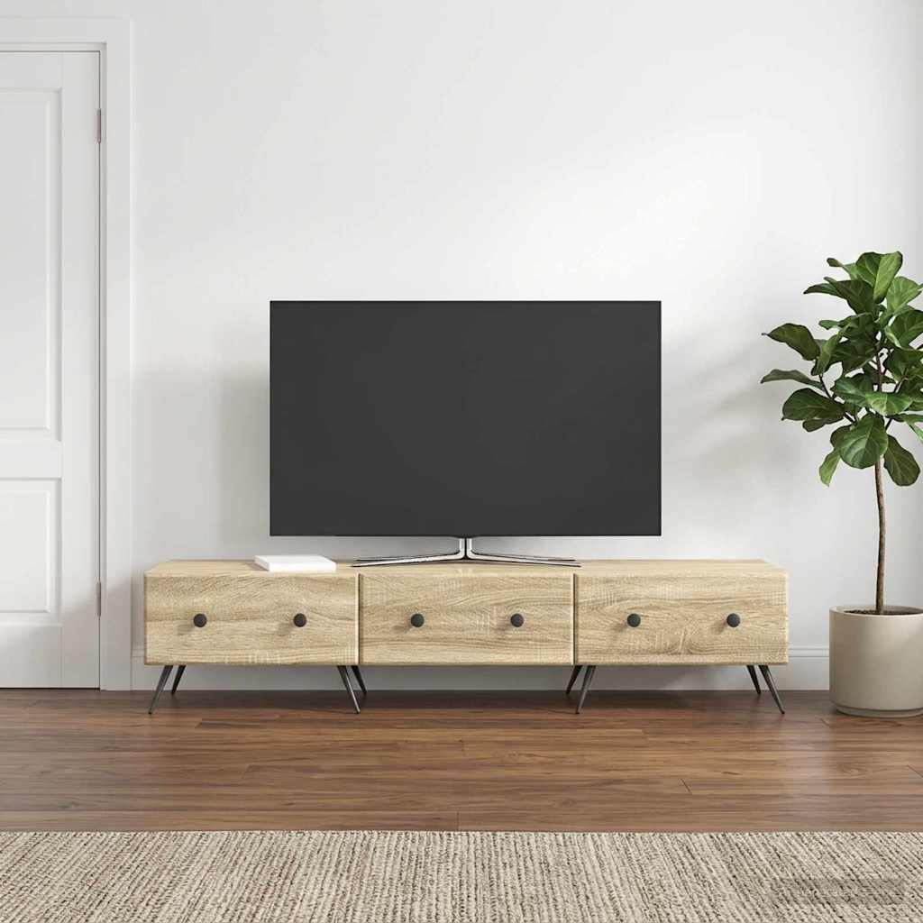 TV-Schränk Sonoma-Eiche 147 x 34,5 x 30 cm Holzwerkstoff