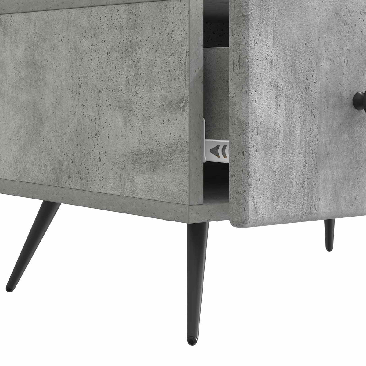 TV-Schränk Betongrau 147 x 34,5 x 30 cm Holzwerkstoff