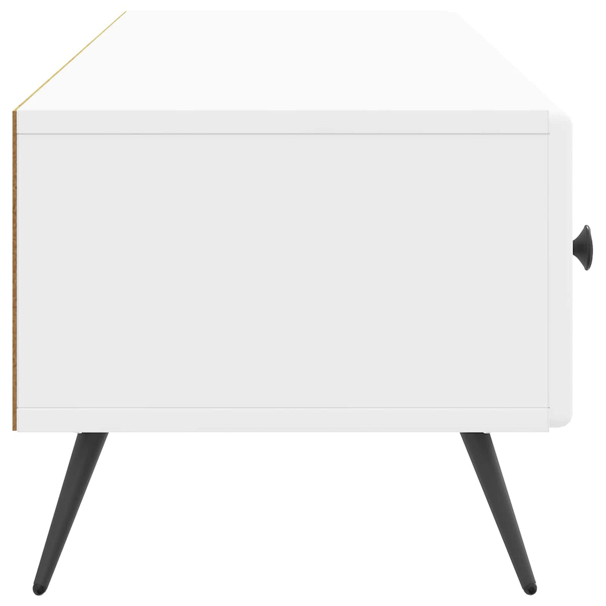 TV-Schränk Hochglanz Weiß 147 x 34,5 x 30 cm Holzwerkstoff