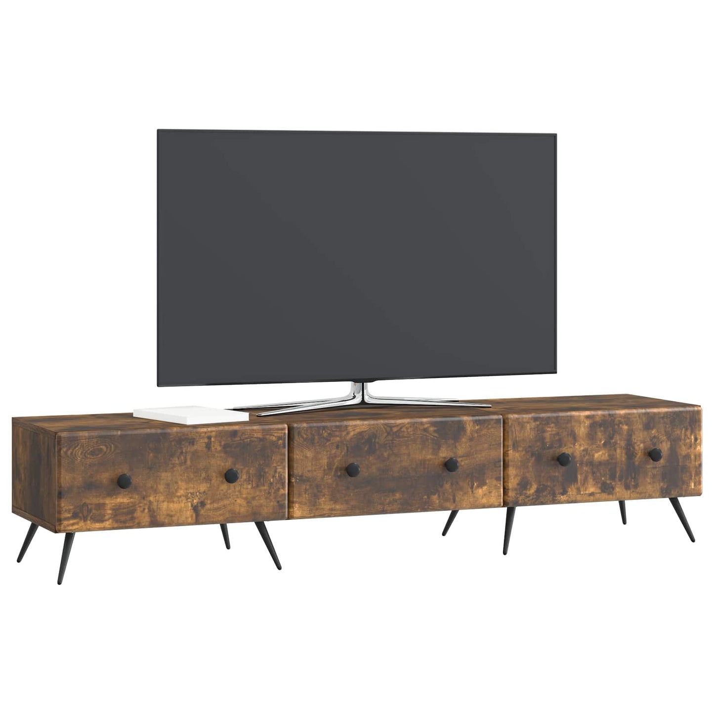 TV-Schränk Geräucherte Eiche 147 x 34,5 x 30 cm Holzwerkstoff