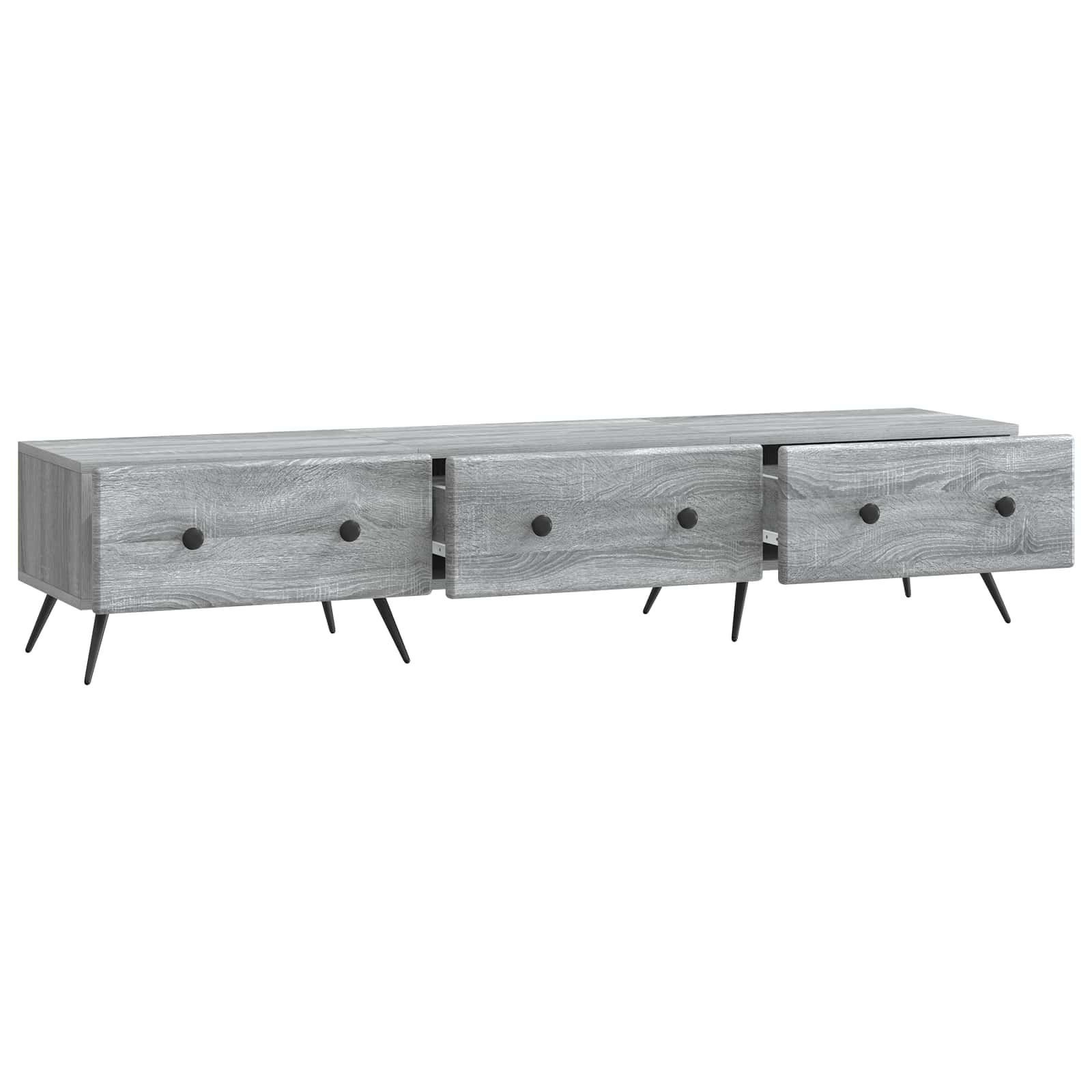 TV-Schränk Graues Sonoma 147 x 34,5 x 30 cm Holzwerkstoff