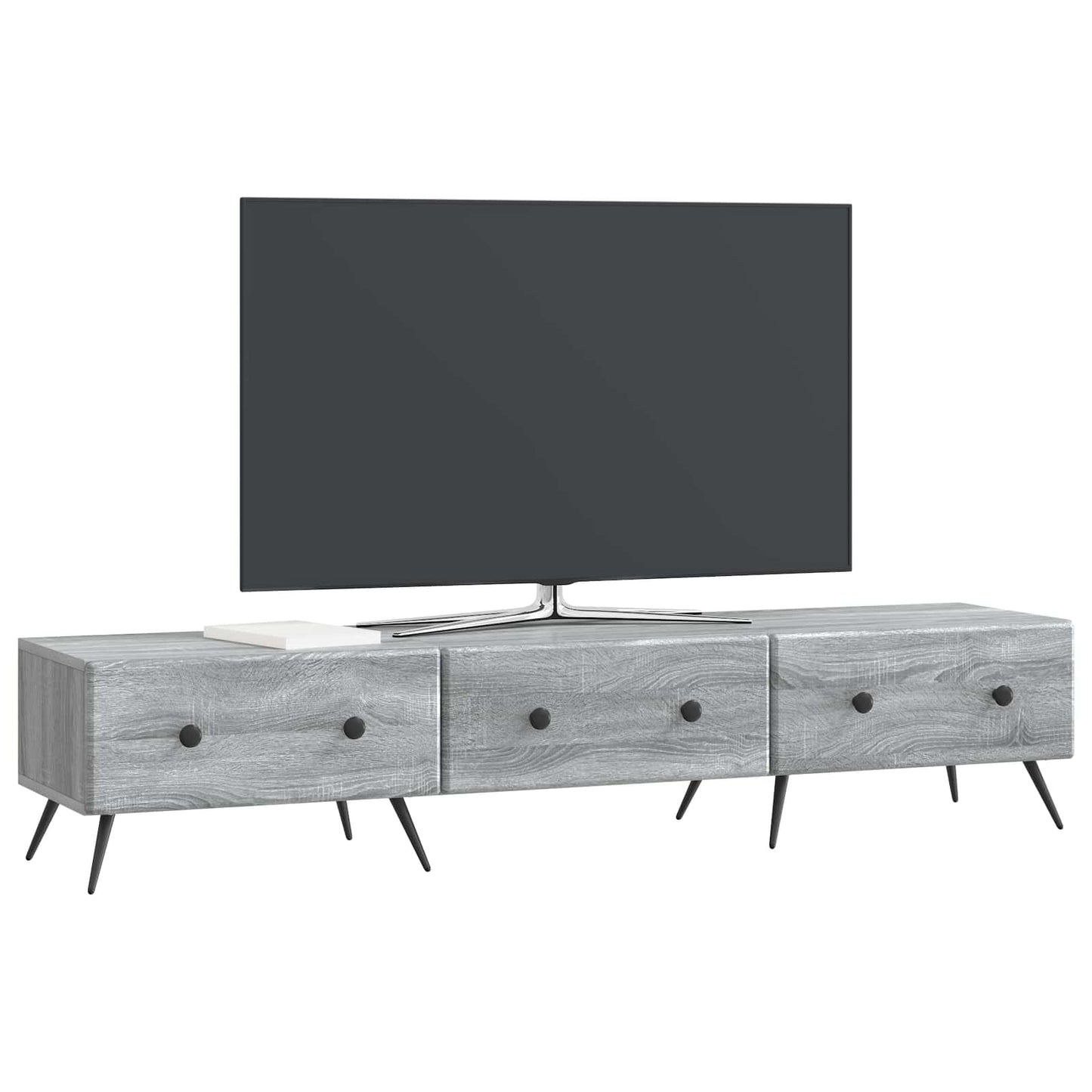TV-Schränk Graues Sonoma 147 x 34,5 x 30 cm Holzwerkstoff