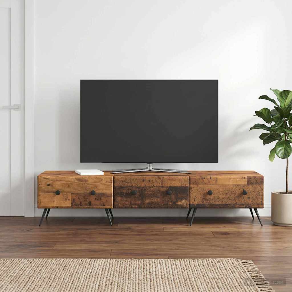TV-Schränk Altholz 147 x 34,5 x 30 cm Holzwerkstoff