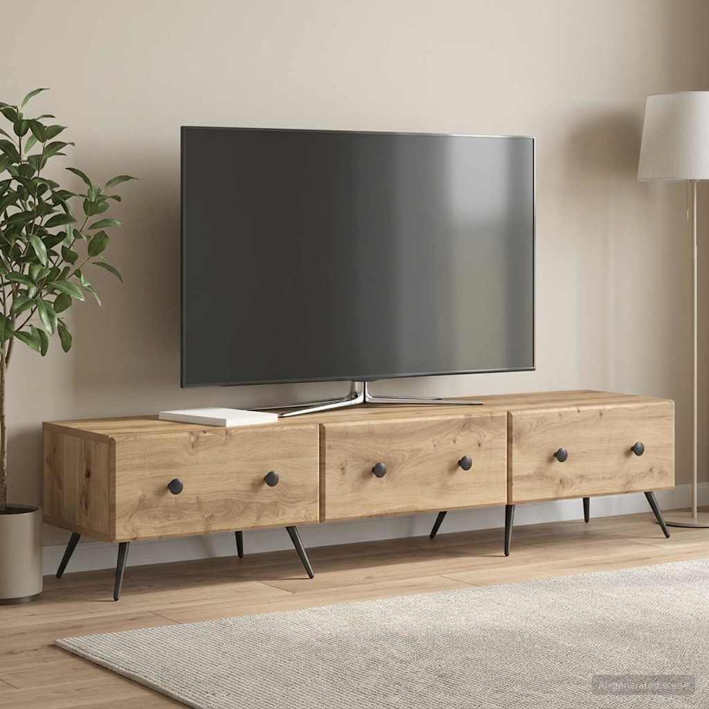TV-Schränk 147 x 34,5 x 30 cm Artisan-Eiche Holzwerkstoff