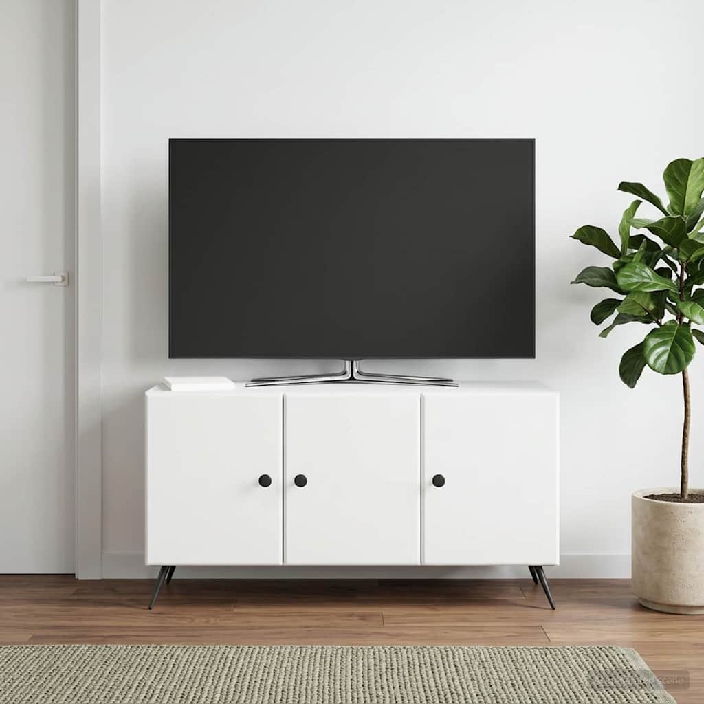 TV-Schränk Weiß 99 x 34,5 x 50 cm Holzwerkstoff