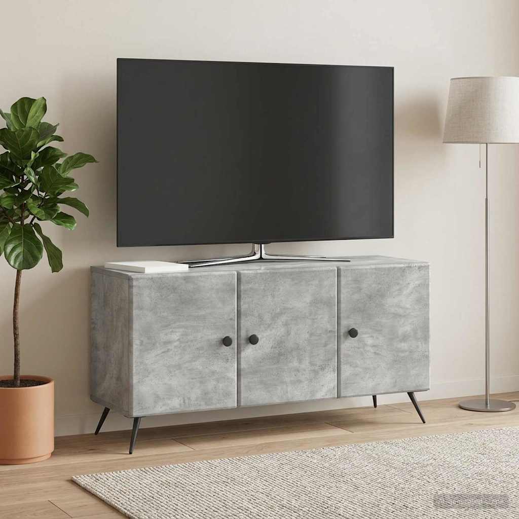 TV-Schränk Betongrau 99 x 34,5 x 50 cm Holzwerkstoff