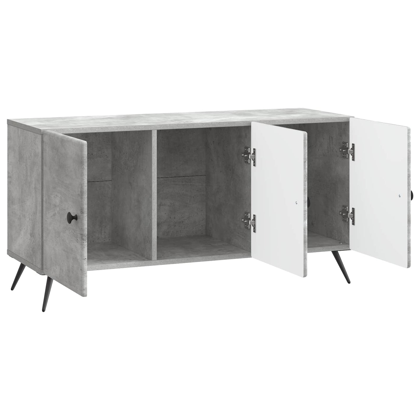 TV-Schränk Betongrau 99 x 34,5 x 50 cm Holzwerkstoff