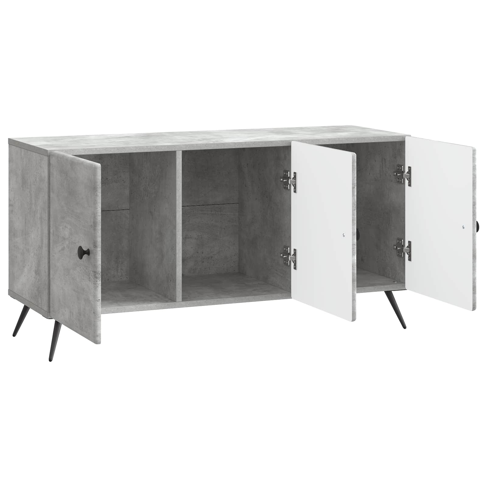 TV-Schränk Betongrau 99 x 34,5 x 50 cm Holzwerkstoff