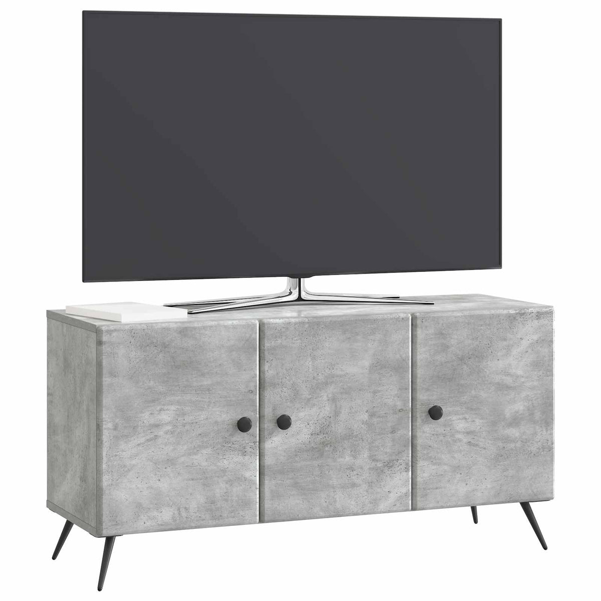 TV-Schränk Betongrau 99 x 34,5 x 50 cm Holzwerkstoff