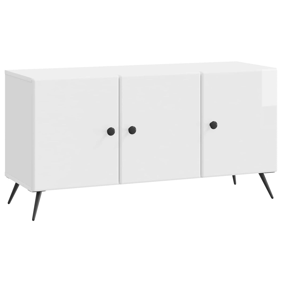 TV-Schränk Hochglanz Weiß 99 x 34,5 x 50 cm Holzwerkstoff