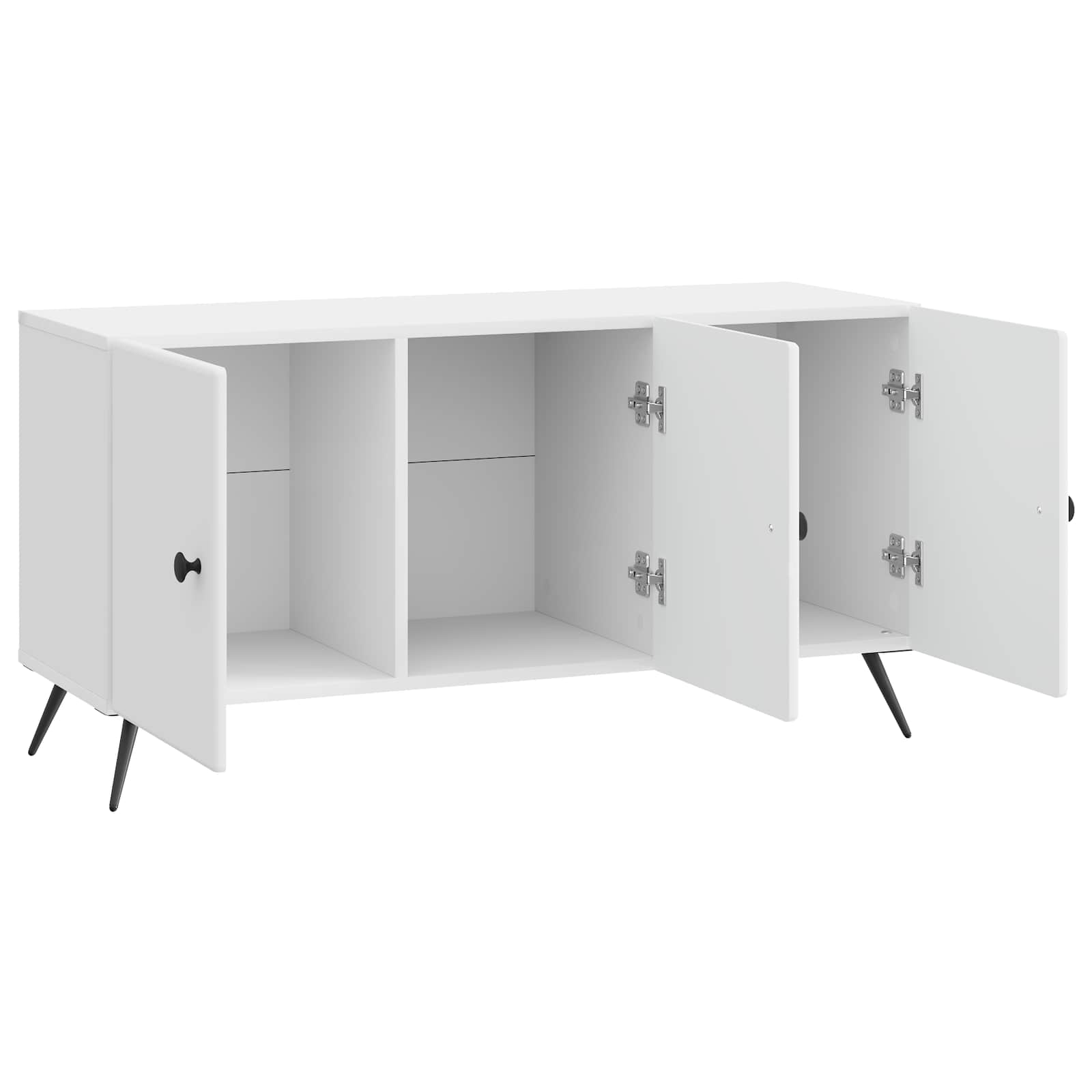 TV-Schränk Hochglanz Weiß 99 x 34,5 x 50 cm Holzwerkstoff