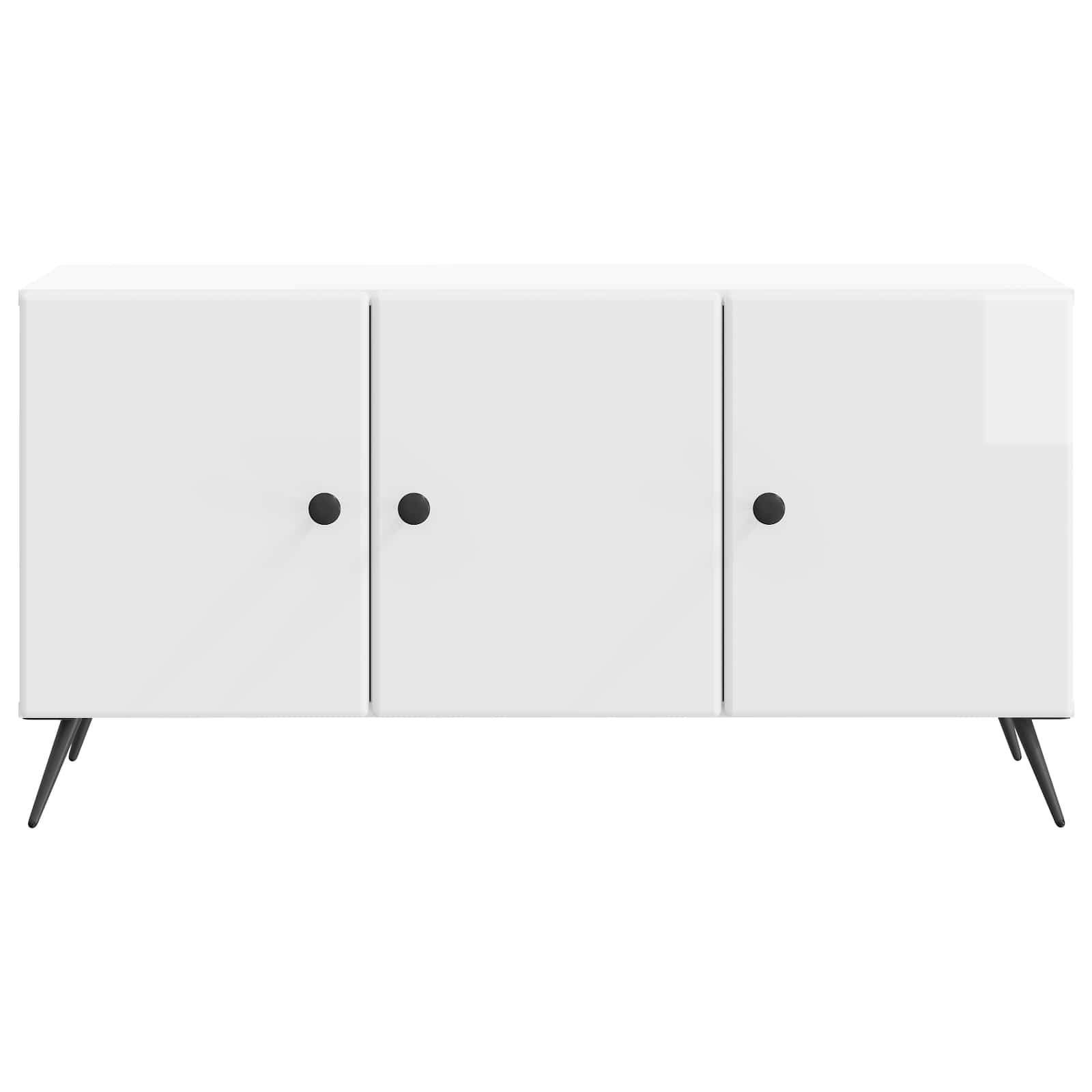 TV-Schränk Hochglanz Weiß 99 x 34,5 x 50 cm Holzwerkstoff