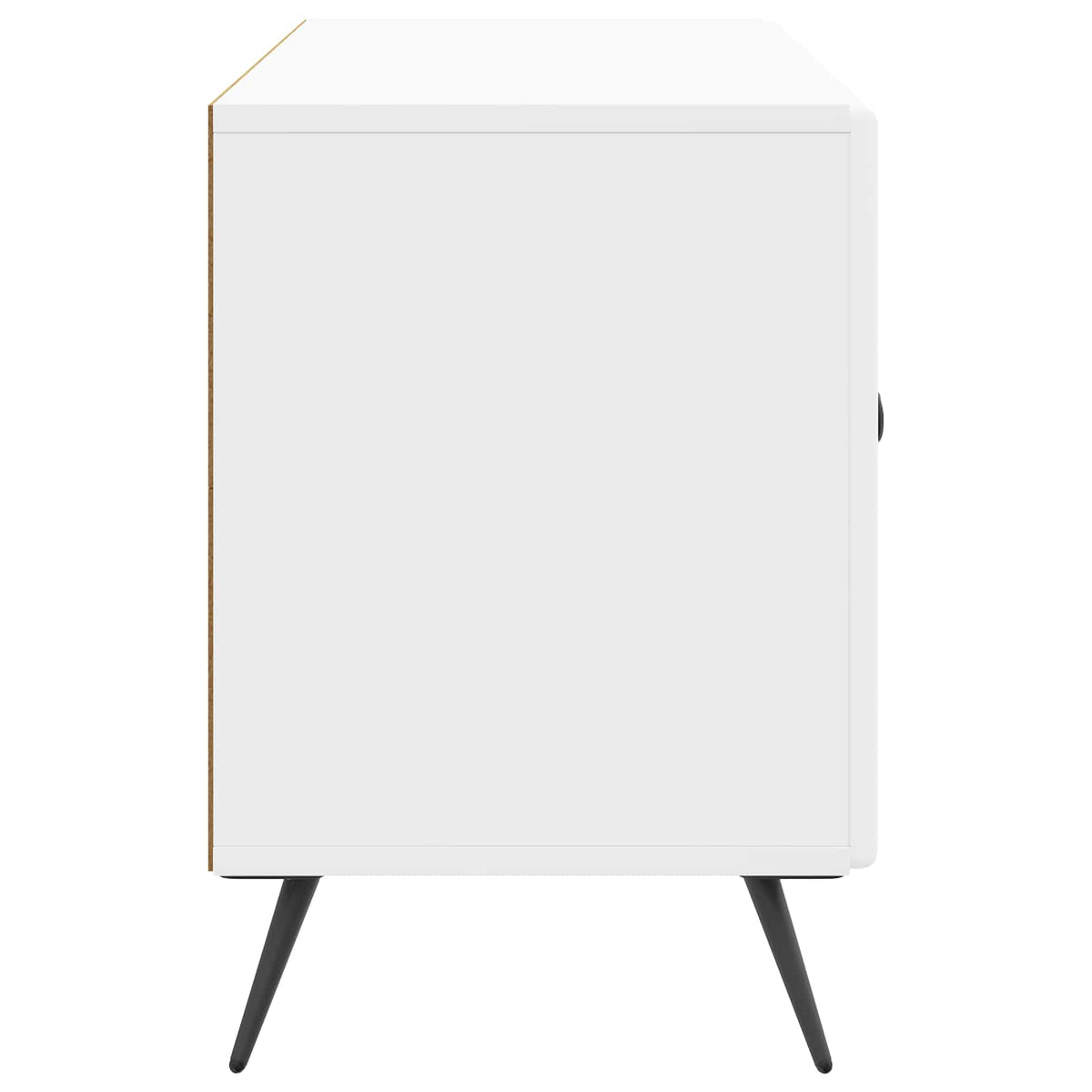 TV-Schränk Hochglanz Weiß 99 x 34,5 x 50 cm Holzwerkstoff