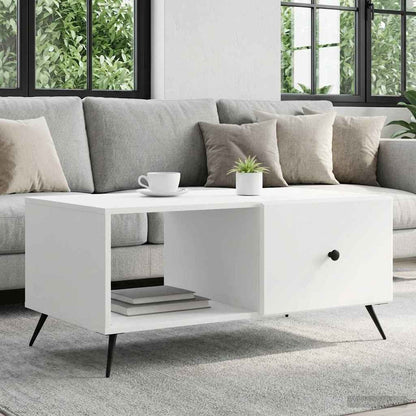 Couchtisch Weiß 90 x 50 x 40 cm Holzwerkstoff