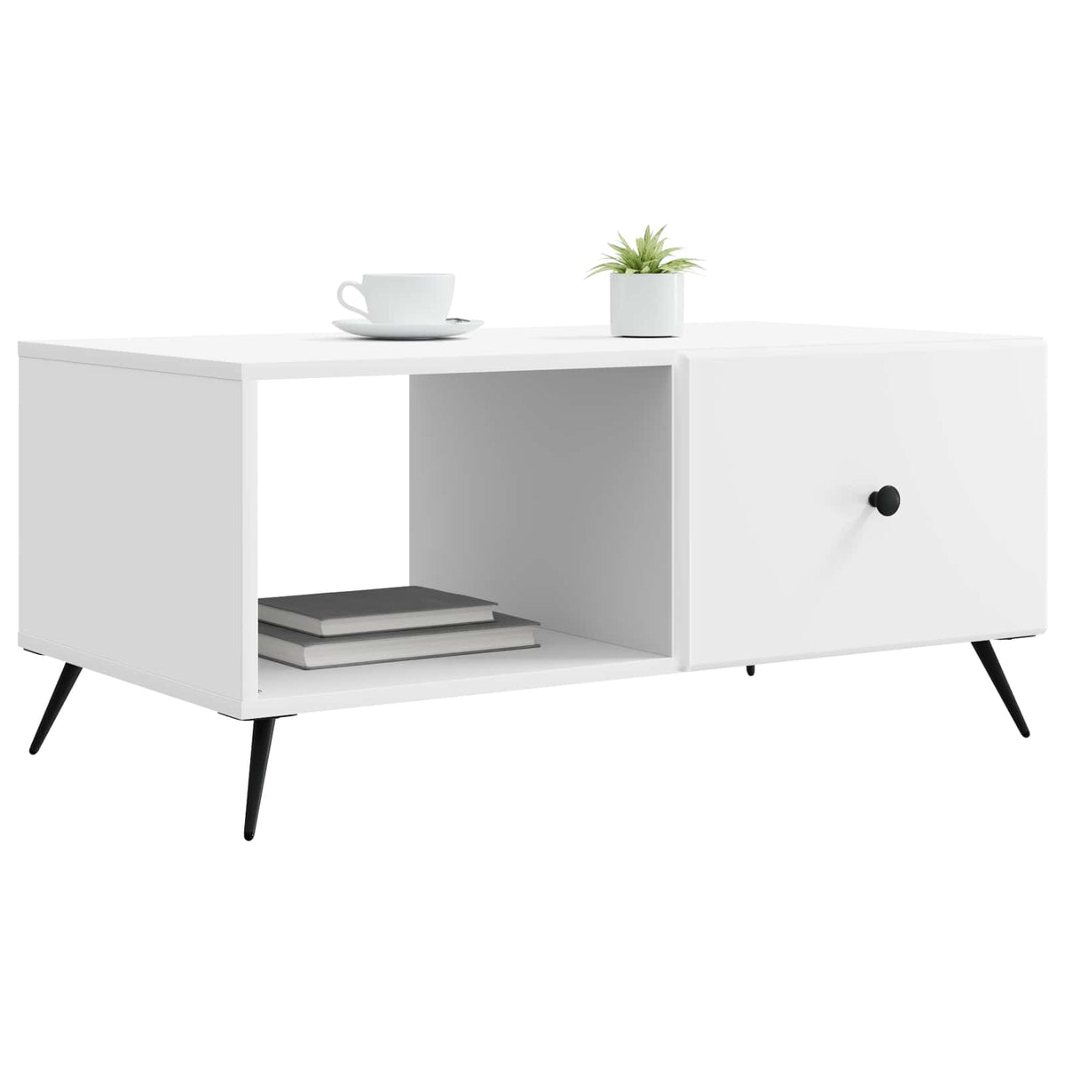 Couchtisch Weiß 90 x 50 x 40 cm Holzwerkstoff
