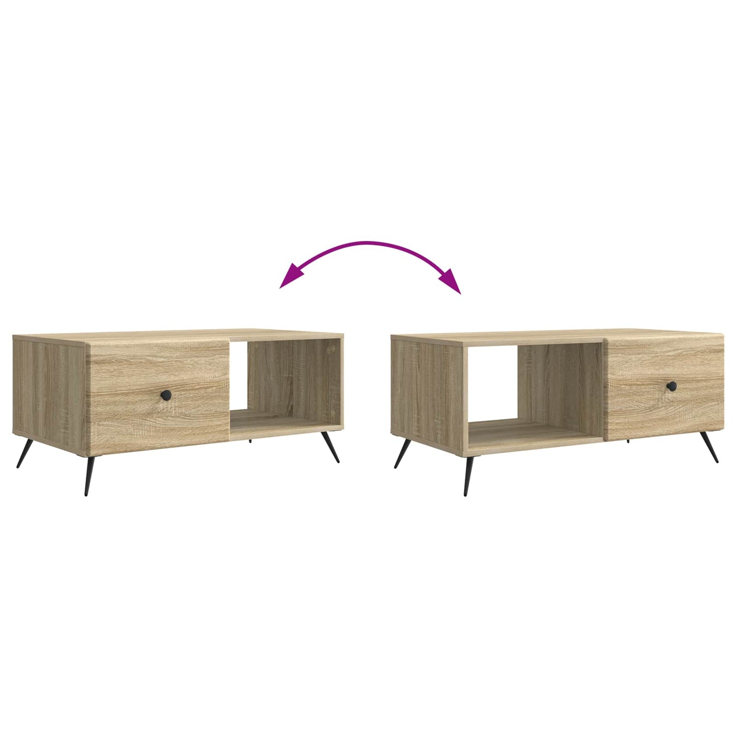 Couchtisch Sonoma-Eiche 90 x 50 x 40 cm Holzwerkstoff