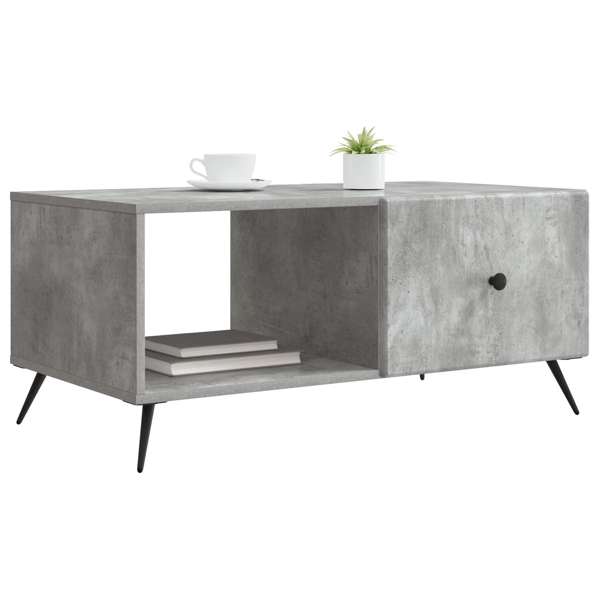 Couchtisch Betongrau 90 x 50 x 40 cm Holzwerkstoff