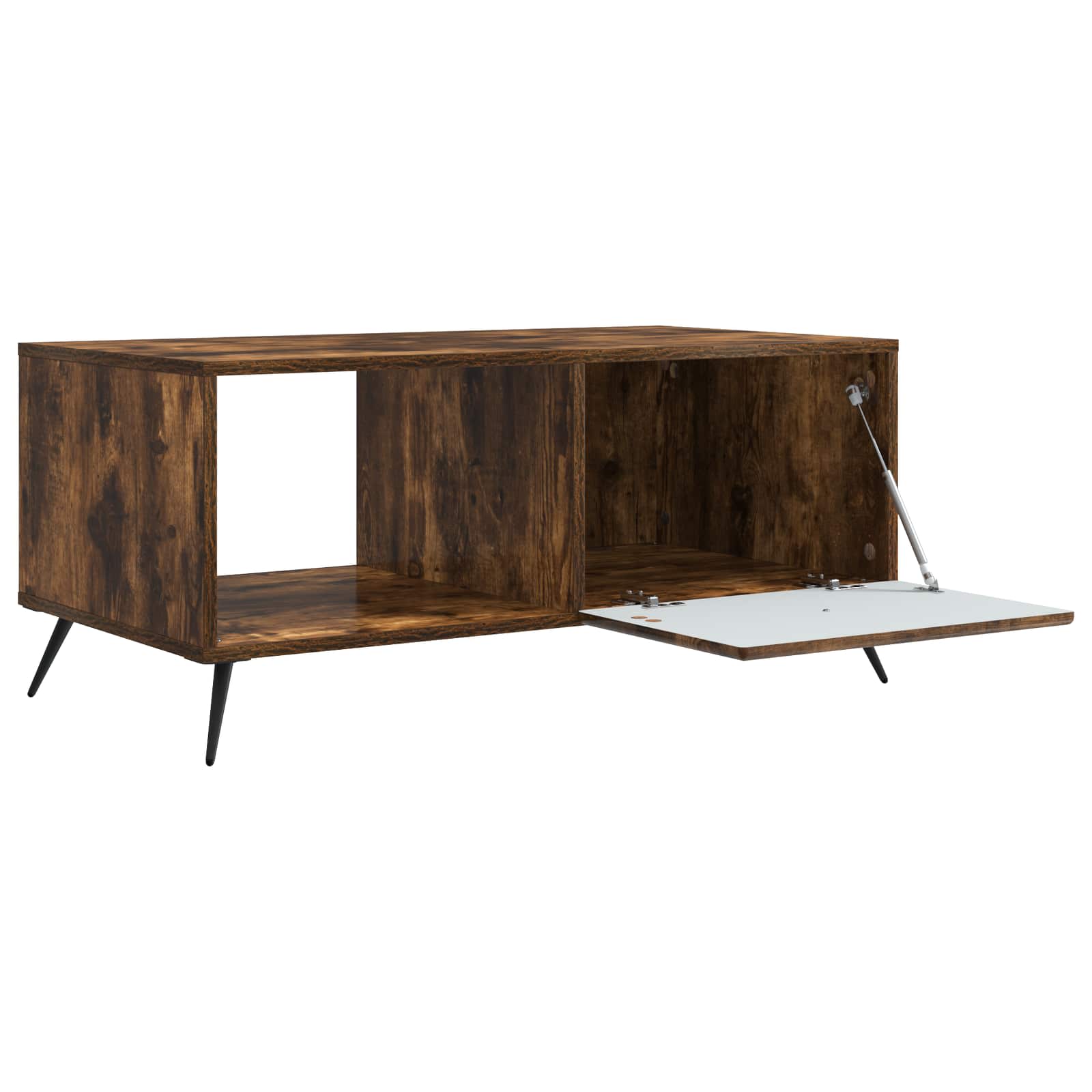 Couchtisch Räuchereiche 90 x 50 x 40 cm Holzwerkstoff